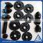 1/2" dn15 and 3/4" dn20 black cast malleable iron pipe fittings with plug coupling tee etc