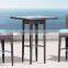 Wicker bar furniture bar table