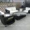 Poly rattan patio garden Aluminum PE rattan sofa set furniture