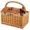 Wholesale Wicker Picnic Basket With Wine Bottle Holder