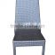 High Back Aluminium Wicker Dining Chair L90104
