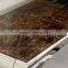 Living room classic furniture marble top tv stand stainless steel furniture