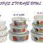 enamel storage bowl food container