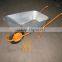 american agriculture concrete building wheel barrow galvanized tray PU wheel