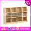 New design cartoon bus shape multi storage shelf wooden kids storage cabinet W08C208