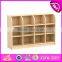 New design cartoon bus shape multi storage shelf wooden kids storage cabinet W08C208