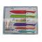 6pcs colorful kitchen knife set with blade covers