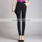 Cotton elastic Leggings Black stretch pants waist slimming leisure slim trousers custom made as your need