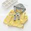 S60619B 2017 New autumn kids girls striped clothing t-shirt long sleeve hood shirt