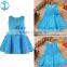 2016 2-10years summer dress for kids 13 color Girls Bridesmaid Dress Kids Princess Wedding Summer Party Flower Bow