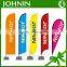 Fast Sublimation printing 110gsm polyester outdoor advertising bowflag