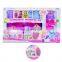 Modern Plastic Barbie Doll House Furniture With Light & Music