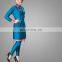 2017 Latest Isalmic Clothing Sportwear Swim Sets Style Tube Design Blue Women Islamic Swimsuits Muslim Swimwear