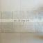 White rectangular rabbit fur plate with cheap price