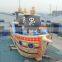 2017 Giant Inflatable Pirate Ship Playground With Slide & Obstacle Course