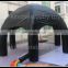 Promotion inflatable black spider dome tent, inflatable igloo tent with six feet for outdoor advertising/event