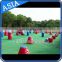 Outdoor Red Blue Air Tight Paintball Bunker In Inflatable Bouncer / Inflatable Barriers For Archery Tag