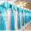 2015 most popular polyester satin chair sash wedding hotel decoration satin chair sash