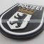 Cheap custom 3d rubber patches with embossed logo for sale
