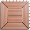 WPC interlocking DIY decking/ Deck Tile 300x300mm