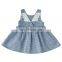 X1014/1 Year Girls Cotton Linen Princess Dresses Angel's Wings Design Fresh Boutique Girls Clothing