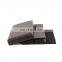 Customized Leather Claret folding laundry basket for bathroom storage