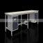Electristic Lab wall bench Steel and Wood Laboratory Chemical Wall Bench C Frame