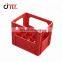 Plastic injection industrial beer beverage bottle stackable Storage box Bread crate mold