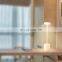 restaurant dinner wireless les rechargeable wooden table desk lamp led