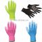 HY13 Gauge Polyester Liner With PU Palm Dipped Arbeits Handschuh Guantes De Seguridad Polyester Knitted Gloves Shipping Fast