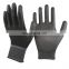 HY13 Gauge Polyester Liner With PU Palm Dipped Arbeits Handschuh Guantes De Seguridad Polyester Knitted Gloves Shipping Fast