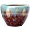 Unique retro style variable glazed craft large chinese ceramic decoration garden flower pot