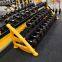 Оптовая продажа спортивного оборудования Gym equipment CM-247 Черный трехъярусный шестилатный стойак для гантелей