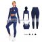 New Fashion 3 Piece Yoga Pants Set Elasticity Sport Wear Logo Yoga Activewear Set
