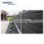 Dark grey privacy fence wood composite wpc decorative garden outside screen