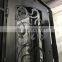 Wrought iron glass door panels french door grill design