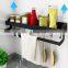 Wall mounted Kitchen Storage Rack For Kitchenware , Spice Jar , Lid , Metal Kitchen Organizer set