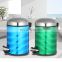 5 liter dust bin with metal handle trash can with foot pedal