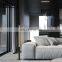 HUAYI High Quality Modern Decoration Indoor Bedroom Living Room Simple Style Black LED Floor Lamp