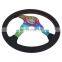 Universal 350mm Perforated leather auto racing steering wheel , car race tuning leather 350mm car steering wheels