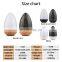 Hot Selling 7 Color Changing Led Light Humidifier Aroma Diffuser 120ml Wooden Base Air Ultrasonic Humidifier