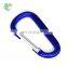 Colorful 80mm D shape aluminum carabiner clip keychain climbing rock climbing carabiner for camping hiking outdoor