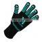 932F Aramid Knitted bbq oven heat resistant cooking gloves