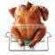 Stainless Steel Beer Can Chicken Stand  with Handle For Grill And Smoker