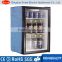 direct cooling mini display showcase single glass door upright beverage cooler