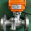 Stainless steel electric soft sealing ball valve Q941F-16P DN100
