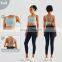Fixed Cups Sport Cross Back Bras Factory Sale Adjustable Buckle Fitness Workout Tops