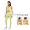 Top Sale Adjustable Straps Bra 2 Piece Yoga Suit Set Crotchless Anti Slip Leggings Sports Wear Running Active Outfit For Women