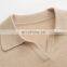 Luxury British Style Custom 100% Pure Cashmere Women's Casual Polo Neck Sweater Knitted Winter Solid Pattern With Front Logo
