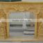 Western Style Antique Indoor Egypt Yellow Marble Fireplaces